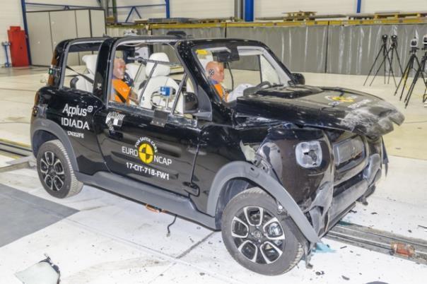 Citroen E-Méhari im Euro-NCAP-Crashtest.  Foto: Auto-Medienportal.Net/Euro NCAP